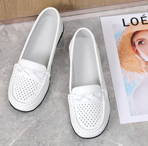 Loafers for Women Business Casual Shoes Comfortable Lightweight Penny Loafers Slip On Work Flats Driving Moccasins Boat Shoes in Saudi Arabia