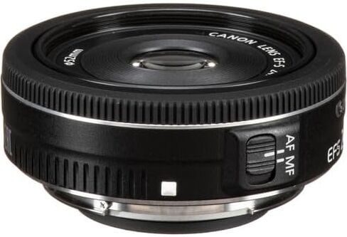 عدسة كانون EF-S 24 ملم f/2.8 STM | برايم صغير الحجم ذو زاوية واسعة مع فتحة f/2.8 ساطعة وتركيز تلقائي سلس | للتصوير الفوتوغرافي أثناء السفر والشوارع واليومي (9522B002) + محول EF-EOS R + حقيبة + بطاقة سعة 64 جيجابايت in Kuwait