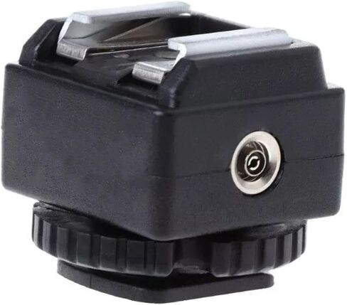 Camera Flash Hot Shoe Converter Adapter with PC Sync Socket Support Exit Flash Suitable for Canon Camera in Saudi Arabia