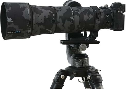 معطف مموه للعدسات المقاومة للماء من ROLANPRO لهاتف Nikon Z 180-600 مم F/5.6-6.3 VR غطاء للمطر غطاء حماية للبنادق ملابس-#UCP مقاوم للماء in Kuwait