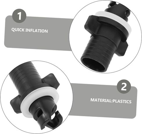 UPKOCH 4pcs Paddle Board Pump Adapter Set Inflatable Boat Nozzle Connector Compatible Surfboards and Kayaks Air Valve Accessories for Easy Inflation in Saudi Arabia