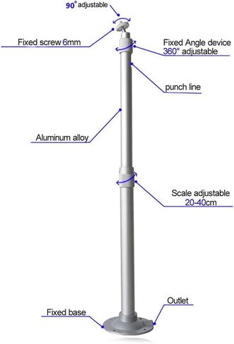 20-40cm Projector Hanging Mount Projector Ceiling Bracket Aluminum Rotatable Projection Mounting Accessories in Saudi Arabia