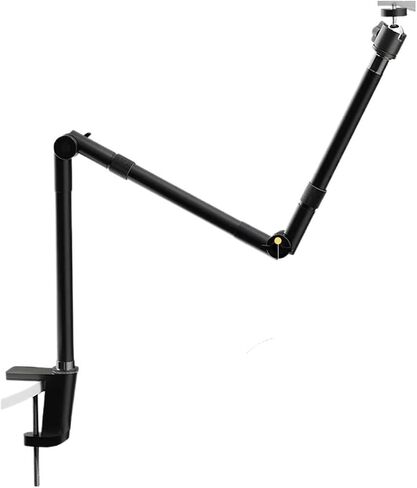 Flexible Three-Section Metal Desktop Stand 2kg Load-Bearing with Ball Head Long arm Camera Aluminum Stand in Saudi Arabia