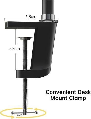 Flexible Three-Section Metal Desktop Stand 2kg Load-Bearing with Ball Head Long arm Camera Aluminum Stand in Saudi Arabia