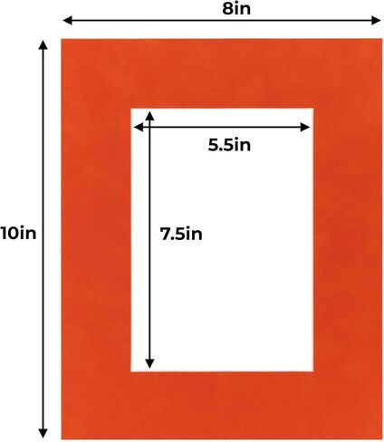 Poster Palooza 8x10 Precut Black Suede Picture Matboard for 6x8 Photo - for Frames Measuring 8 x 10 Inches - Bevel Cut Matte to Display Art Measuring 6 x 8 Inches - Acid Free ONE MAT in Saudi Arabia