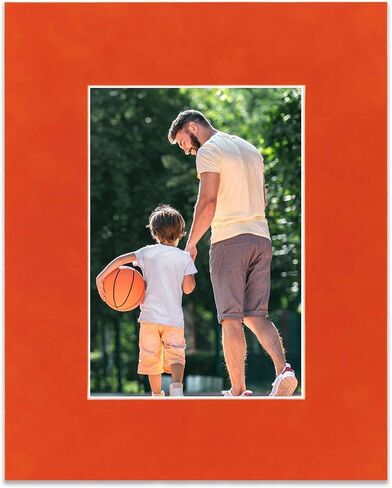 Poster Palooza 8x10 Precut Black Suede Picture Matboard for 6x8 Photo - for Frames Measuring 8 x 10 Inches - Bevel Cut Matte to Display Art Measuring 6 x 8 Inches - Acid Free ONE MAT in Saudi Arabia