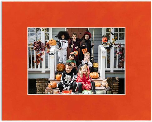 Poster Palooza 8x10 Precut Black Suede Picture Matboard for 6x8 Photo - for Frames Measuring 8 x 10 Inches - Bevel Cut Matte to Display Art Measuring 6 x 8 Inches - Acid Free ONE MAT in Saudi Arabia