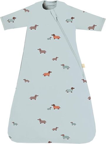 لفافة قماط طويلة الأكمام من GUNAMUNA لحديثي الولادة - تغيير الحفاضات بسهولة باستخدام WONDERZiP، ملاءمة آمنة مع حزام البطن، 2.5 TOG in Kuwait