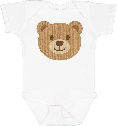 inktastic Cute Teddy Bear Face for Kids Baby Bodysuit in Saudi Arabia