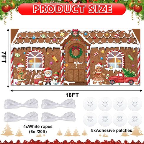 16x7ft Christmas Garage Door Banner Nativity Garage Door Covers Large Holy Nativity Stable Scene Christmas Backdrop Decorations for Winter Church Xmas Eve Holiday Outdoor Wall Decor(Religious) in Saudi Arabia