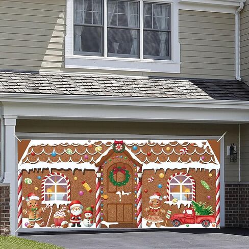 16x7ft Christmas Garage Door Banner Nativity Garage Door Covers Large Holy Nativity Stable Scene Christmas Backdrop Decorations for Winter Church Xmas Eve Holiday Outdoor Wall Decor(Religious) in Saudi Arabia