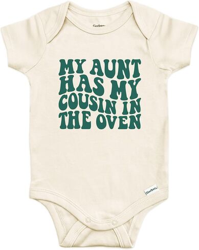 My Aunt Has My Cousin in the Oven Baby Bodysuit for Boys & Girls in Saudi Arabia