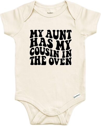 My Aunt Has My Cousin in the Oven Baby Bodysuit for Boys & Girls in Saudi Arabia