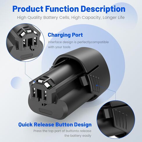 ARyee 12V 4.0Ah Replacement Battery Compatible with Dremel B815-01 8240 8250 8260 Cordless Tools Li-ion Battery (Not for Dremel 8200,8220) in Saudi Arabia