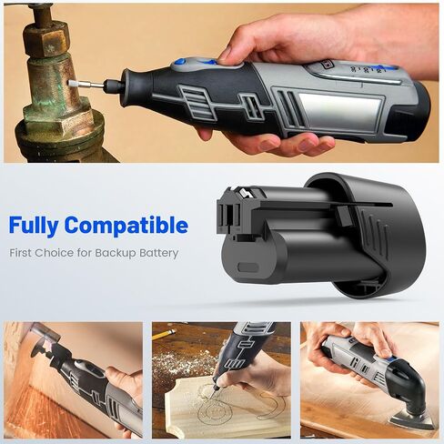 ARyee 12V 4.0Ah Replacement Battery Compatible with Dremel B815-01 8240 8250 8260 Cordless Tools Li-ion Battery (Not for Dremel 8200,8220) in Saudi Arabia