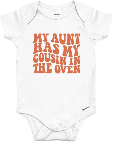 My Aunt Has My Cousin in the Oven Baby Bodysuit for Boys & Girls in Saudi Arabia