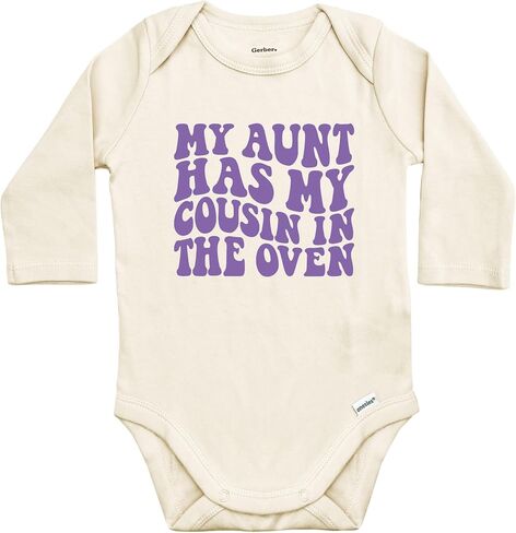 My Aunt Has My Cousin in the Oven Baby Bodysuit for Boys & Girls in Saudi Arabia