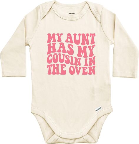 My Aunt Has My Cousin in the Oven Baby Bodysuit for Boys & Girls in Saudi Arabia