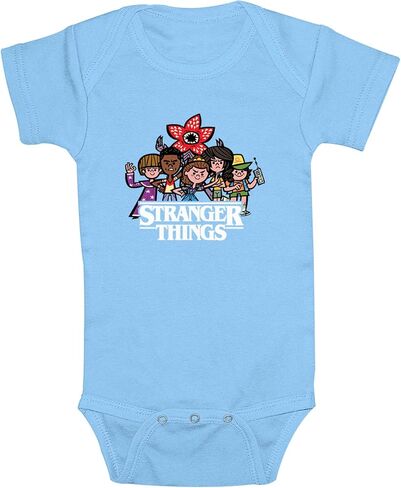 سالوبيت بشعار شخصيات كرتونية من Fifth Sun Infant's Stranger Things - أزرق فاتح - 6 أشهر in Kuwait
