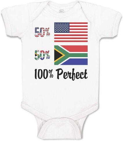 Cute Rascals Baby Bodysuit 50% American South African 100% Perfect Boy & Girl Baby Clothes Funny Cotton A White Design Only 6 Months in Saudi Arabia