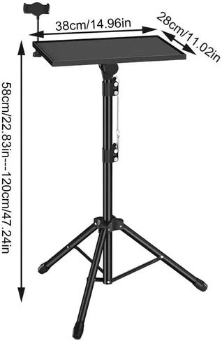Portable Tripod Laptop Projector Projection Stand with Aluminum Tray Outdoor(4section) in Saudi Arabia