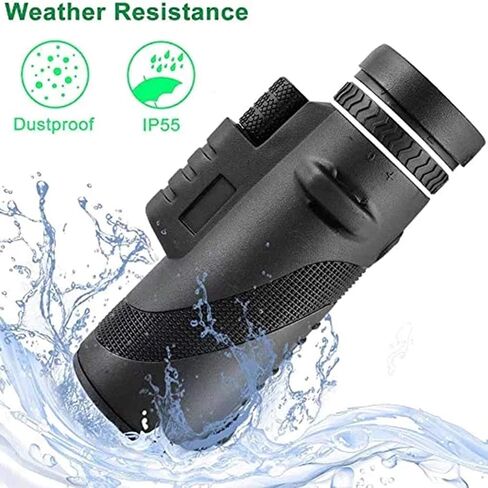 High Power Binoculars, Monocular Telescope 40x60 High Power Magnification, High Definition Monocular for Adults and Kids, Coating, BAK4 Prism Monoculars Scope with Smartphone Adapter and Tripod in Saudi Arabia