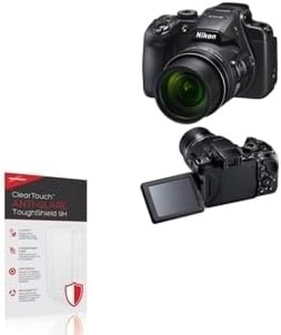 واقي شاشة BoxWave متوافق مع Nikon Coolpix B700 - ClearTouch مضاد للوهج ToughShield 9H (عبوتان)، واقي شاشة مرن متين مضاد للتوهج 9H in Saudi Arabia