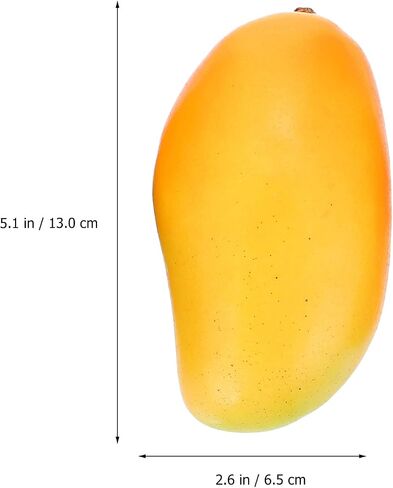 3Pcs Simulation Mangoes Photography Props Artificial Mangoes Lifelike Fruit Decorations in Saudi Arabia