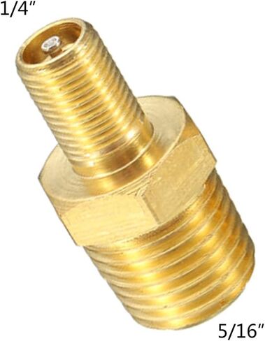 1 قطعة ذهبية 1/4 "NPT للخزان للصمام المضاد للنحاس للصمام مع 1/4" Ma in Saudi Arabia