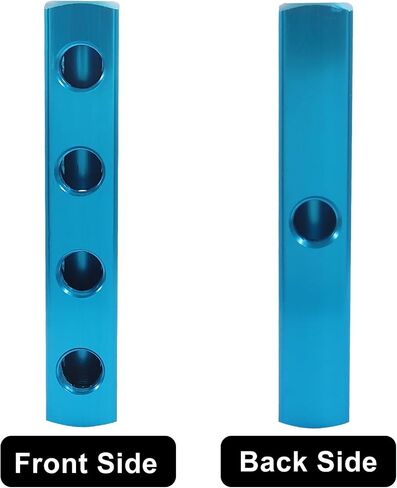 BokWin 3 Way 6 Port Air Manifold: كتلة توزيع الهواء الهوائية من سبائك الألومنيوم مع منافذ العرض والإخراج NPT 1/4 بوصة | مقسم مدمج لأنظمة الضاغط (عبوة واحدة) in Saudi Arabia