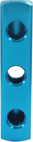 BokWin 3 Way 6 Port Air Manifold: كتلة توزيع الهواء الهوائية من سبائك الألومنيوم مع منافذ العرض والإخراج NPT 1/4 بوصة | مقسم مدمج لأنظمة الضاغط (عبوة واحدة) in Saudi Arabia