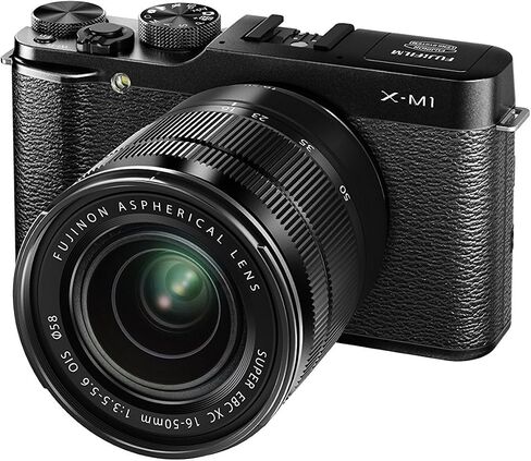 Fujifilm X-M1 Compact System 16MP Digital Camera Kit with 16-50mm Lens and 3-Inch LCD Screen (Black) in Saudi Arabia