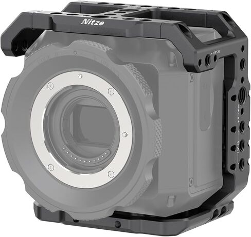 قفص كاميرا Nitze لـ Z CAM E2N، مع قضبان ناتو مدمجة وفتحات تركيب متعددة ومشبك كابل HDMI - T-Z04A in Kuwait