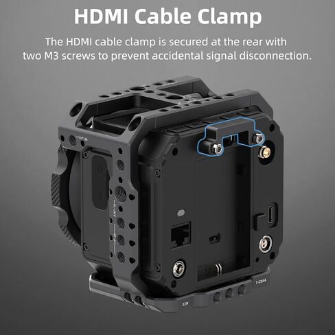 قفص كاميرا Nitze لـ Z CAM E2N، مع قضبان ناتو مدمجة وفتحات تركيب متعددة ومشبك كابل HDMI - T-Z04A in Kuwait
