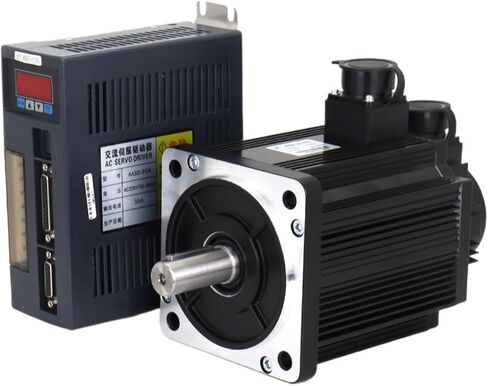 مجموعات محرك سيرفو يعمل بالتيار المتردد 2.6KW 130ST-M10025 10N.m 220V 2500RPM Match Driver AASD-30A (بدون فرامل) in Kuwait