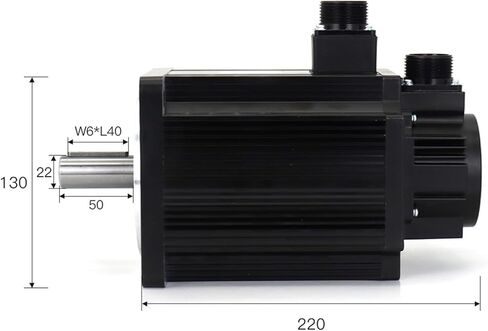 مجموعات محرك سيرفو يعمل بالتيار المتردد 2.6KW 130ST-M10025 10N.m 220V 2500RPM Match Driver AASD-30A (بدون فرامل) in Kuwait