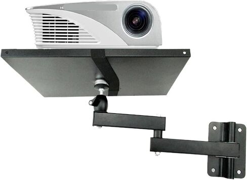 LCD-122PR-2 Universal Projector Wall Mount Bracket Full Motion 360 Rotation Tilt 8kg with Plate Soft Arm Foldable in Saudi Arabia