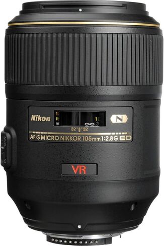 Nikon AF-S VR Micro-NIKKOR 105mm f/2.8G IF-ED Macro Lens (2160) + Filter Kit + Cap Keeper + Cleaning Kit (Renewed) in Saudi Arabia