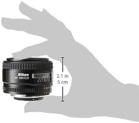 عدسة نيكون AF NIKKOR 1923 مقاس 35 مم f/2D مع تركيز تلقائي لكاميرات نيكون DSLR، أسود in Saudi Arabia