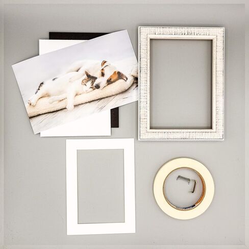 16x20 Mat for 12x18 Photo - Precut Textured White Picture Matboard for Frames Measuring 16 x 20 Inches - Bevel Cut Matte to Display Art Measuring 12 x 18 Inches - Acid Free ONE MAT in Saudi Arabia