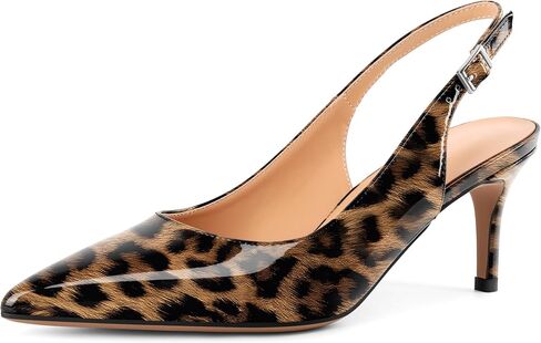 SAMMITOP Women's Pointed Toe Slingback Shoes Kitten Heel Pumps Comfortable Dress Shoes in Saudi Arabia