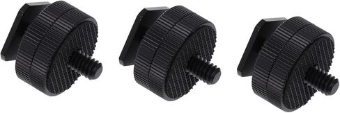 3Pcs Dual Hot Shoe Mount Adapter Flash Bracket for Tripods Cameras LED Lights and Monitors Durable Design in Saudi Arabia