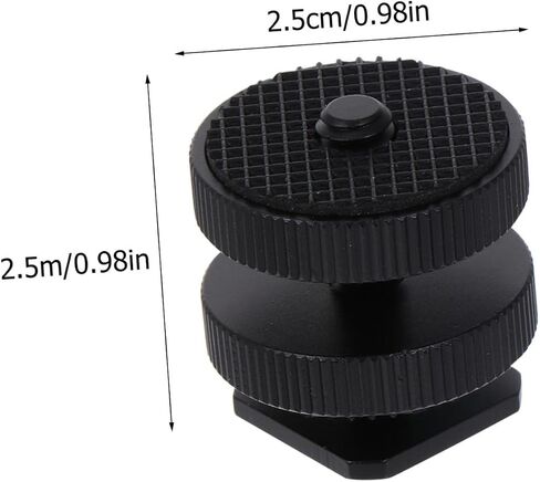 3Pcs Dual Hot Shoe Mount Adapter Flash Bracket for Tripods Cameras LED Lights and Monitors Durable Design in Saudi Arabia