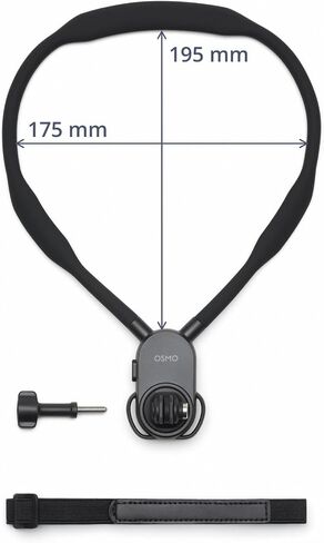Osmo Hanging Neck Mount Max, Compatibility: Osmo Nano, Osmo 360 (Osmo Action Quick-Release Adapter Mount is Required and Sold Separately), Osmo Action 3, Osmo Action 4, Osmo Action 5 Pro, Osmo Nano in Saudi Arabia