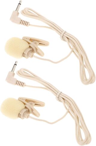 SUPVOX 2pcs Lavalier Microphone Clip Recording Mic for Video Portable Wired Lapel Microphone for Phone Interview and Singing Professional Audio Performance in Saudi Arabia