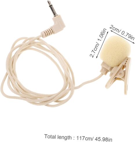 SUPVOX 2pcs Lavalier Microphone Clip Recording Mic for Video Portable Wired Lapel Microphone for Phone Interview and Singing Professional Audio Performance in Saudi Arabia