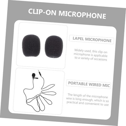 Yardwe 1set Clip Lavalier Microphone Noise Reduction for Phone Recording Omnidirectional Sound Quality Portable Design for Interviews and Vlogging in Saudi Arabia