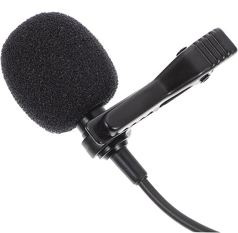 Yardwe 1set Clip Lavalier Microphone Noise Reduction for Phone Recording Omnidirectional Sound Quality Portable Design for Interviews and Vlogging in Saudi Arabia