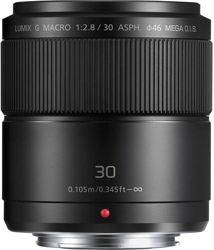Panasonic Lumix G Macro 30mm f/2.8 Mega Lens (H-HS030) Bundle Including: 3-Piece Filter Kit, Lens Caps, Lens Pouch, Cap Keeper, Full Cleaning Kit in Saudi Arabia