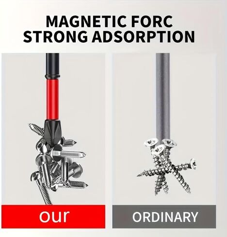Magnetic Anti-Slip Drill Bit Set: 6pcs, S2 Steel, Phillips & Impact Bits for Electric & Manual Drivers, Anti-Slip Grip Magnetic Drill Bit Set in Saudi Arabia